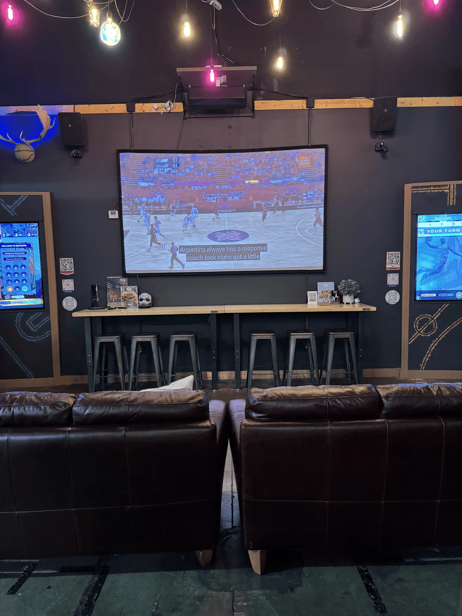 Projector setup for sports and viewing parties